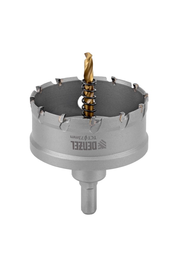 Коронка по металлу твердосплавная, 73 мм Denzel