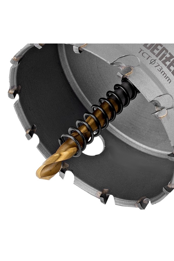 Коронка по металлу твердосплавная, 73 мм Denzel