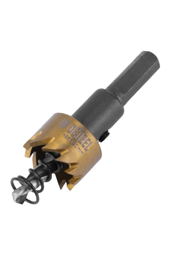 Коронка по металлу HSS, 20 мм, нитридтитановое покрытие Denzel