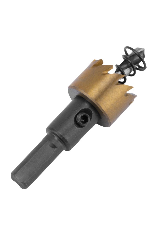 Коронка по металлу HSS, 20 мм, нитридтитановое покрытие Denzel