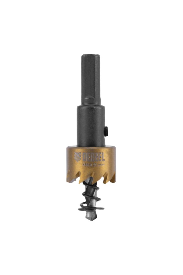 Коронка по металлу HSS, 20 мм, нитридтитановое покрытие Denzel