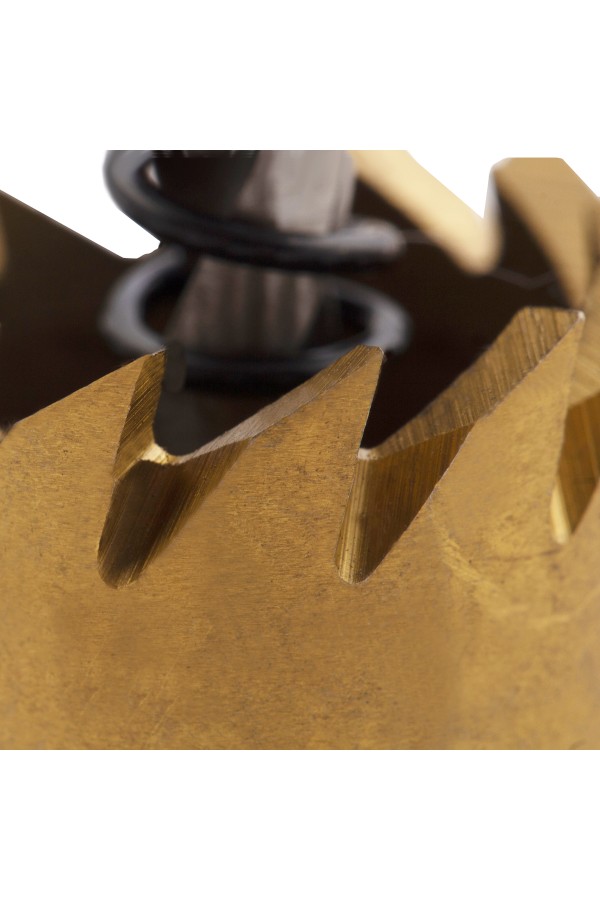 Коронка по металлу HSS, 21 мм, нитридтитановое покрытие Denzel