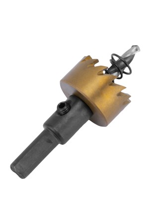 Коронка по металлу HSS, 25 мм, нитридтитановое покрытие Denzel