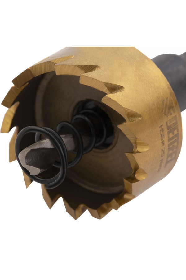 Коронка по металлу HSS, 29 мм, нитридтитановое покрытие Denzel