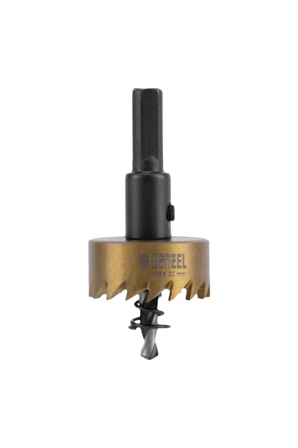Коронка по металлу HSS, 30 мм, нитридтитановое покрытие Denzel