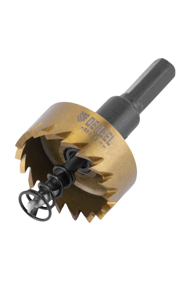 Коронка по металлу HSS, 32 мм, нитридтитановое покрытие Denzel