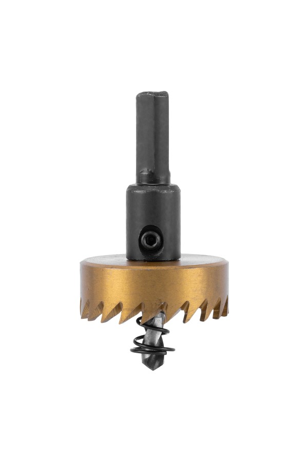 Коронка по металлу HSS, 38 мм, нитридтитановое покрытие Denzel