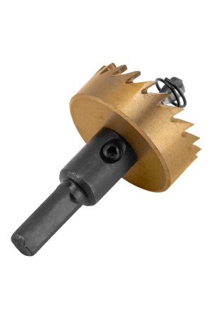 Коронка по металлу HSS, 38 мм, нитридтитановое покрытие Denzel