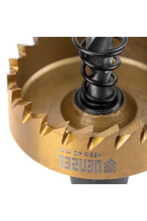 Коронка по металлу HSS, 40 мм, нитридтитановое покрытие Denzel