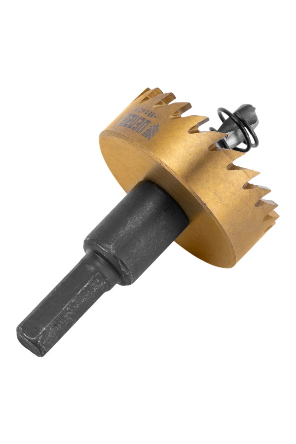 Коронка по металлу HSS, 40 мм, нитридтитановое покрытие Denzel