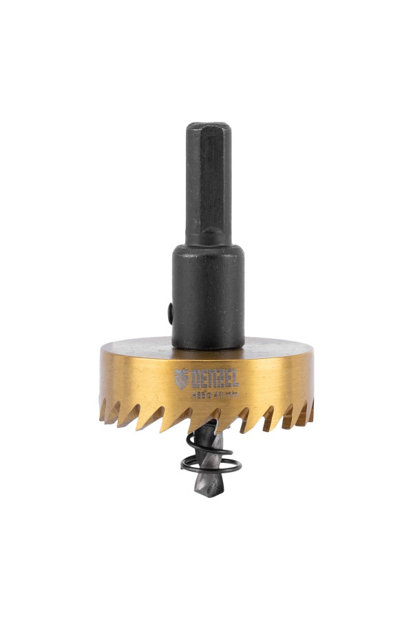 Коронка по металлу HSS, 41 мм, нитридтитановое покрытие Denzel