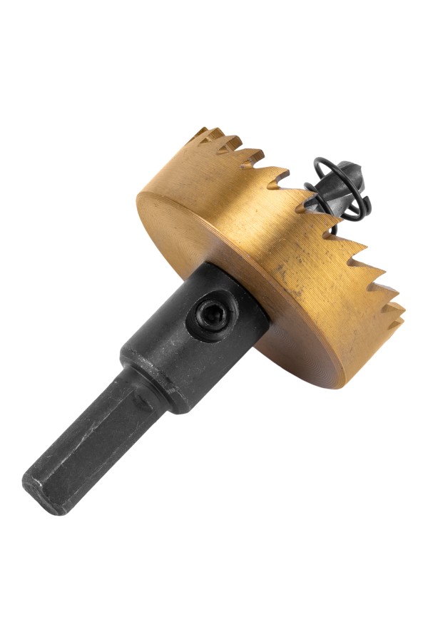 Коронка по металлу HSS, 42 мм, нитридтитановое покрытие Denzel