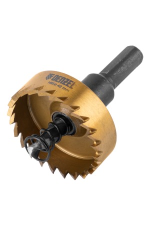 Коронка по металлу HSS, 42 мм, нитридтитановое покрытие Denzel