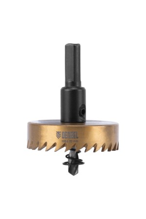 Коронка по металлу HSS, 50 мм, нитридтитановое покрытие Denzel