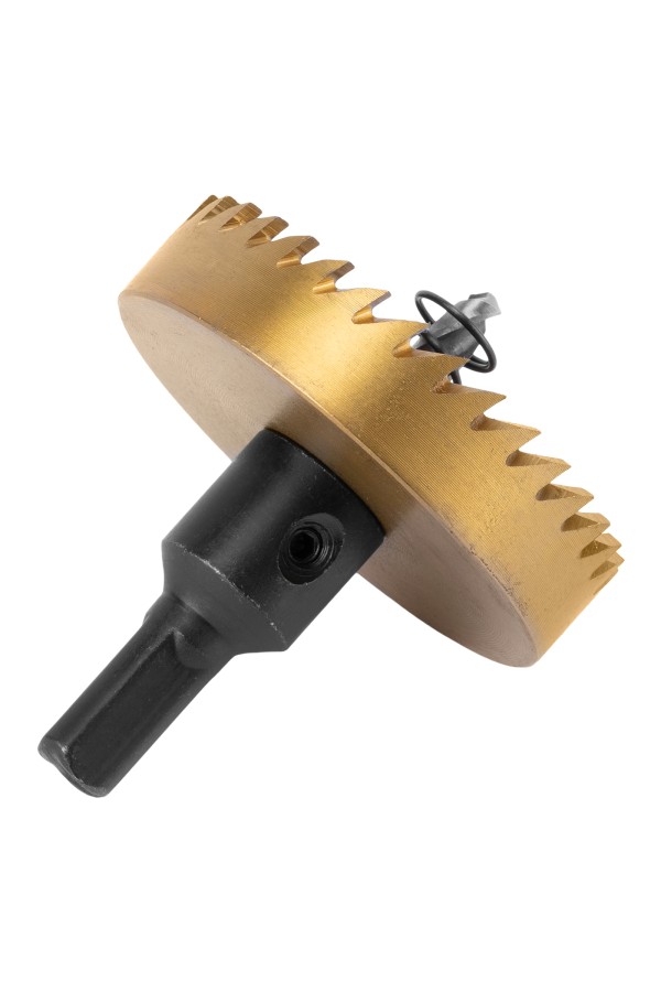 Коронка по металлу HSS, 60 мм, нитридтитановое покрытие Denzel