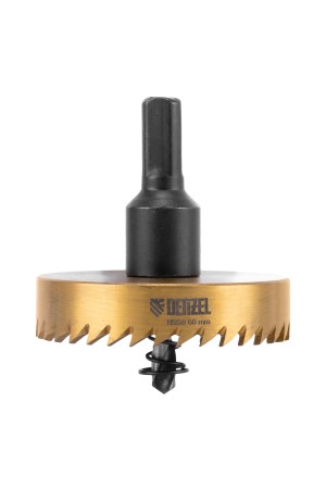 Коронка по металлу HSS, 60 мм, нитридтитановое покрытие Denzel