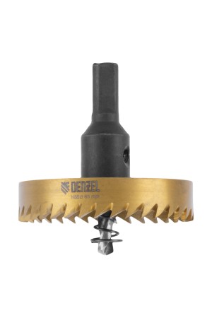 Коронка по металлу HSS, 63 мм, нитридтитановое покрытие Denzel
