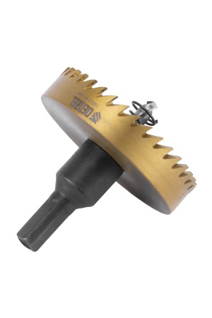 Коронка по металлу HSS, 63 мм, нитридтитановое покрытие Denzel