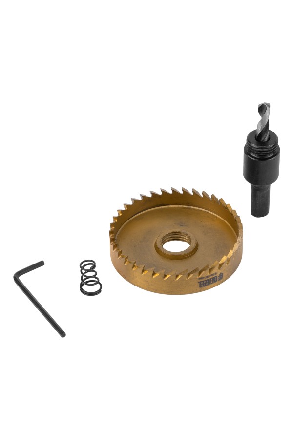 Коронка по металлу HSS, 65 мм, нитридтитановое покрытие Denzel