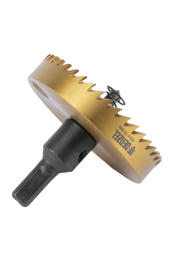 Коронка по металлу HSS, 70 мм, нитридтитановое покрытие Denzel