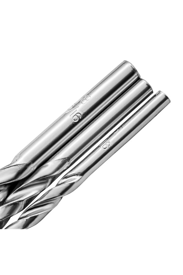 Набор сверл по бетону 5-6-8 мм, металлу 5-6-8 мм, дереву 5-6-8 мм, 9 шт, цилиндрический хвостовик Sparta