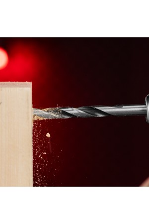 Набор сверл комбинированный, сверла по металлу 1-6 мм, бетону 4-8 мм, дереву 4-8 мм, биты 10 шт, адаптер, зенковка, 31 предмет Pro Matrix