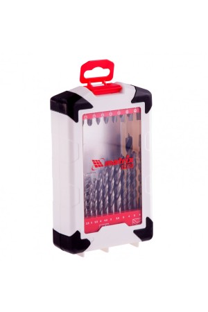 Набор сверл комбинированный, сверла по металлу 1-6 мм, бетону 4-8 мм, дереву 3-8 мм, биты 22 шт, адаптер, 44 предмета, Pro Matrix