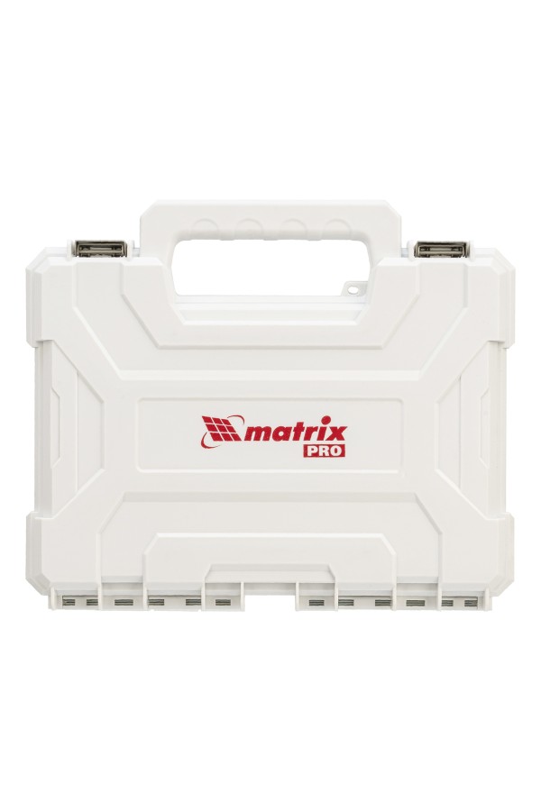 Набор сверл комбинированный, сверла по металлу 1-6.5 мм, бетону 4-8 мм, дереву 4-10 мм, перовые 16,22,25 мм, биты 20 шт, адаптер, головки 2 шт, зенковка, 50 предметов Pro Matrix