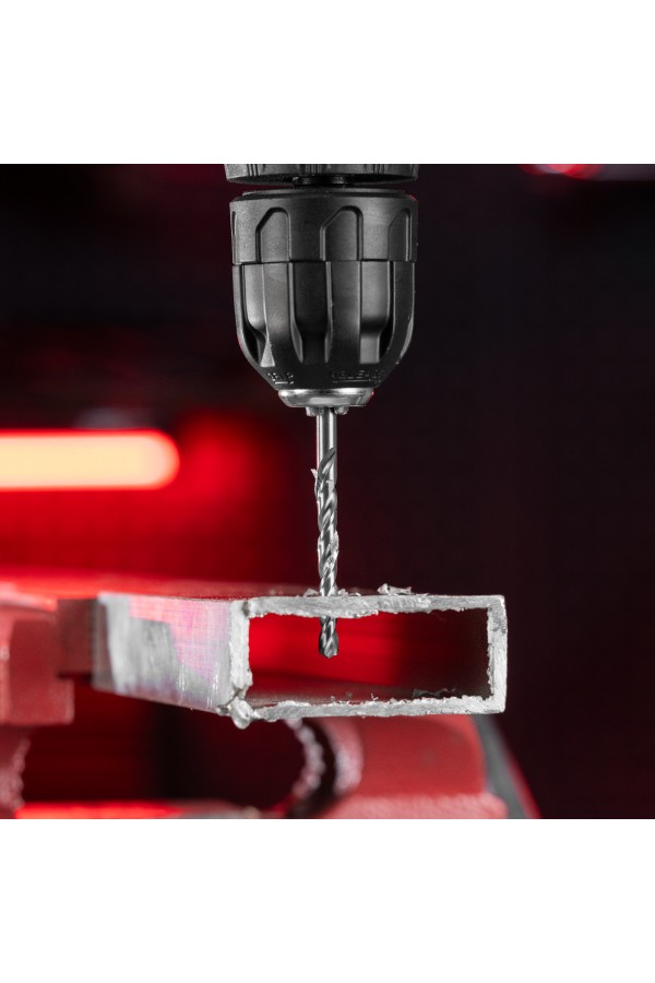 Набор сверл комбинированный, сверла по металлу 1-6.5 мм, бетону 4-8 мм, дереву 4-10 мм, перовые 16,22,25 мм, биты 20 шт, адаптер, головки 2 шт, зенковка, 50 предметов Pro Matrix