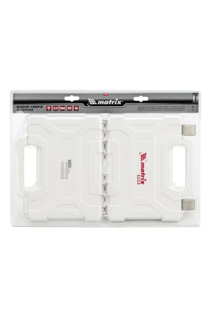 Набор сверл комбинированный, сверла по металлу 1-6.5 мм, бетону 4-8 мм, дереву 4-10 мм, перовые 16,22,25 мм, биты 20 шт, адаптер, головки 2 шт, зенковка, 50 предметов Pro Matrix