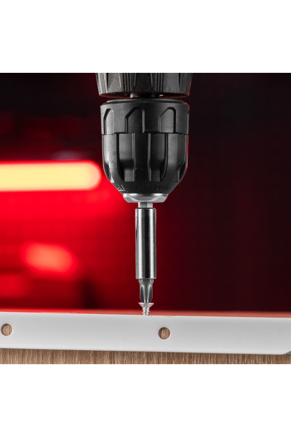 Набор сверл комбинированный, сверла по металлу 1-6 мм, бетону 3-8 мм, дереву 3-8 мм, перовые 16,20,22 мм, биты 30 шт, адаптер, головки 8 шт, 71 предмет Pro Matrix