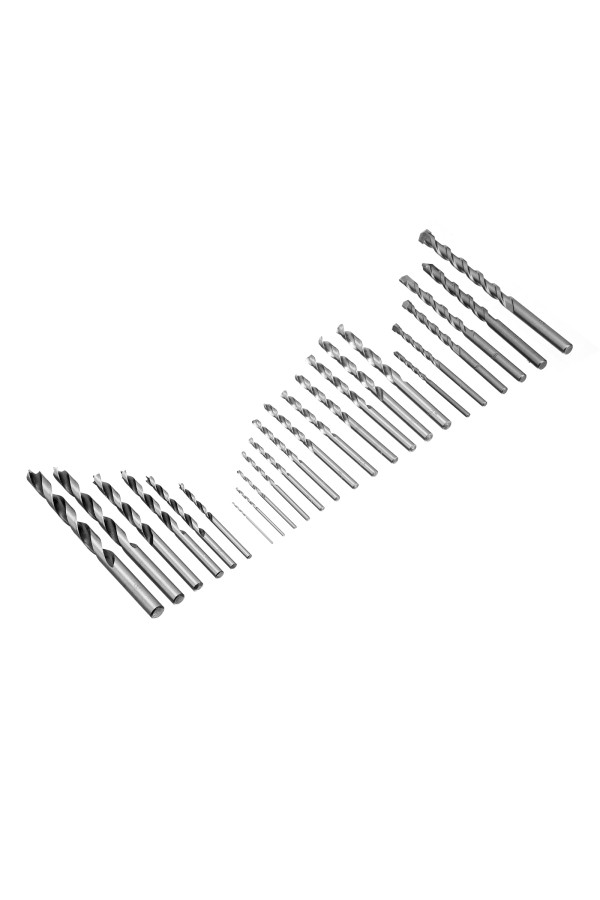 Набор сверл комбинированный, сверла по металлу 1-6 мм, бетону 3-8 мм, дереву 3-8 мм, перовые 16,20,22 мм, биты 30 шт, адаптер, головки 8 шт, 71 предмет Pro Matrix