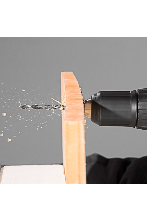 Набор сверл комбинированный: бетон 4-10 мм, металл 2-10 мм, дерево 4-10 мм, дюбеля, 300 предметов Matrix