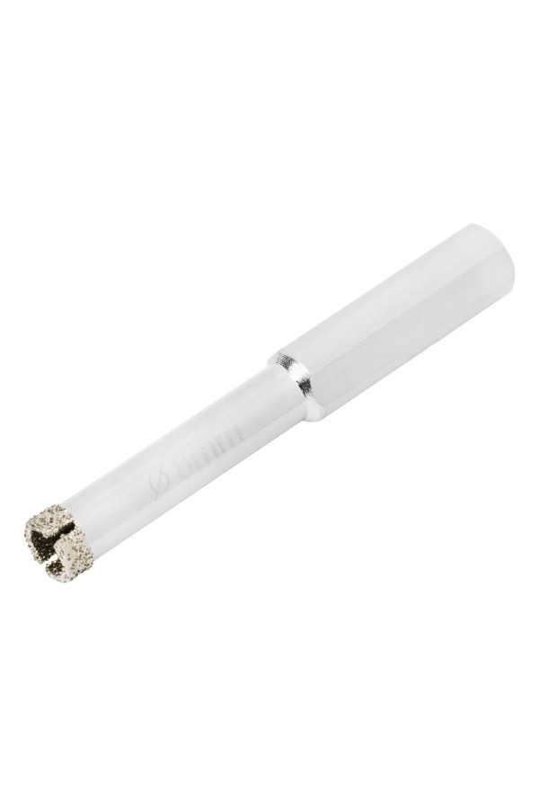 Сверло алмазное по керамограниту, 8 х 67 мм, трехгранный хвостовик, 2 шт Matrix