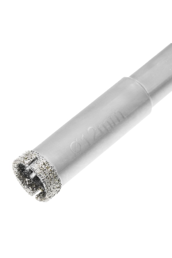 Сверло алмазное по керамограниту, 12 х 67 мм, трехгранный хвостовик, 2 шт Matrix