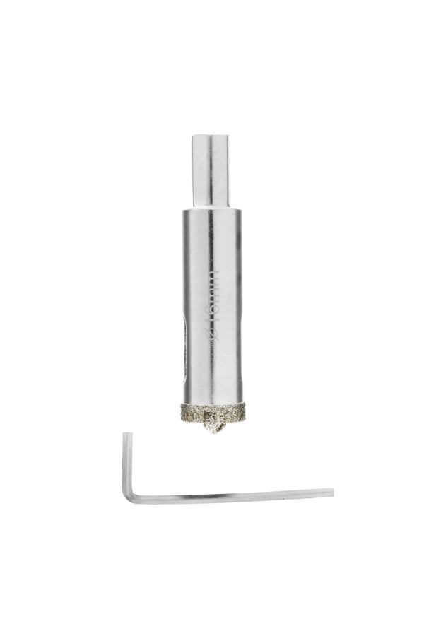 Сверло алмазное по керамограниту, 16 х 67 мм, трехгранный хвостовик Matrix