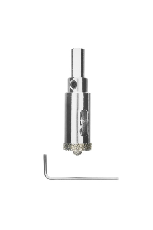 Сверло алмазное по керамограниту, 20 х 67 мм, трехгранный хвостовик Matrix