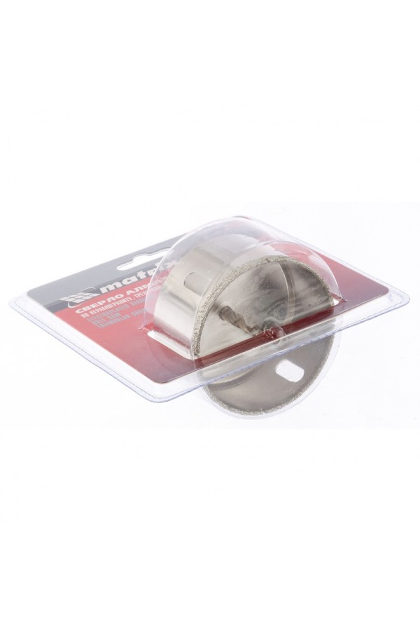 Сверло алмазное по керамограниту, 75 х 67 мм, трехгранный хвостовик Matrix