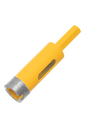 Сверло алмазное по керамограниту, 18 мм, мокрая резка, трехгранный хвостовик Denzel