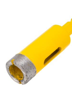 Сверло алмазное по керамограниту, 20 мм, мокрая резка, трехгранный хвостовик Denzel