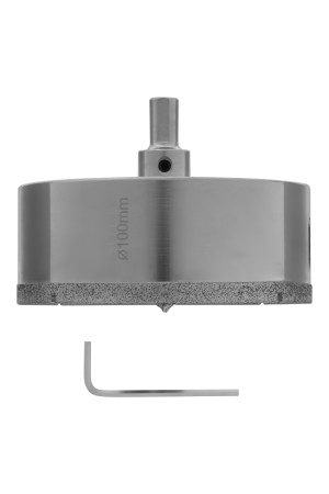 Сверло алмазное по керамограниту, 100 х 67 мм, трехгранный хвостовик Matrix