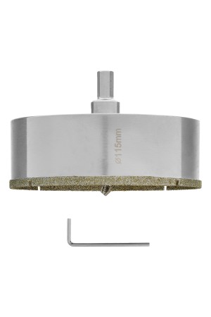 Сверло алмазное по керамограниту, 115 х 67 мм, трехгранный хвостовик Matrix