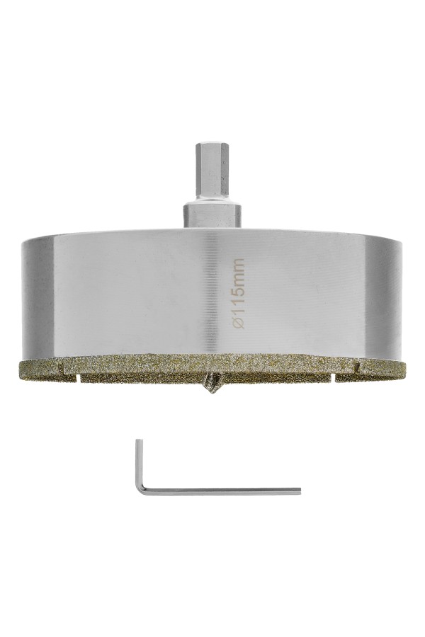 Сверло алмазное по керамограниту, 115 х 67 мм, трехгранный хвостовик Matrix