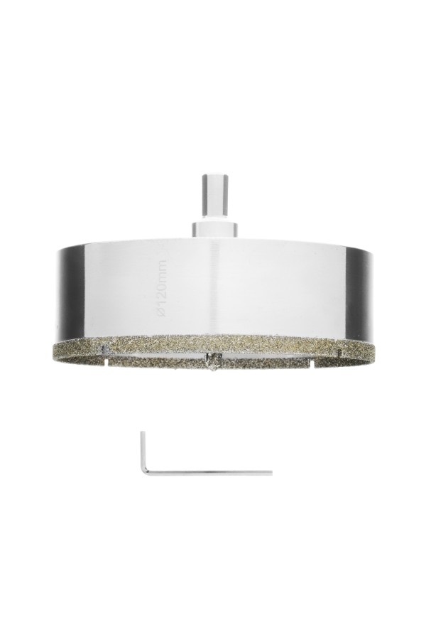 Сверло алмазное по керамограниту, 120 х 67 мм, трехгранный хвостовик Matrix