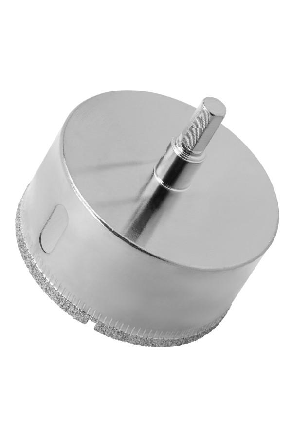 Сверло по керамической плитке и стеклу, 60 х 55 мм, шестигранный хвостовик, с центрующим сверлом Сибртех