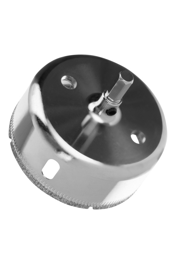 Сверло по керамической плитке и стеклу, 120 х 55 мм, шестигранный хвостовик, с центрующим сверлом Сибртех