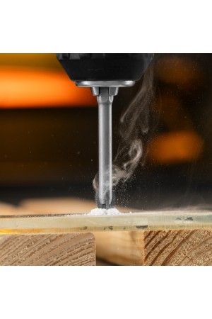 Сверло по керамической плитке 8 мм, крестовая пластина, шестигранный хвостовик// Denzel