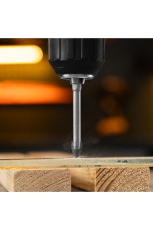 Сверло по керамической плитке 8 мм, крестовая пластина, шестигранный хвостовик// Denzel