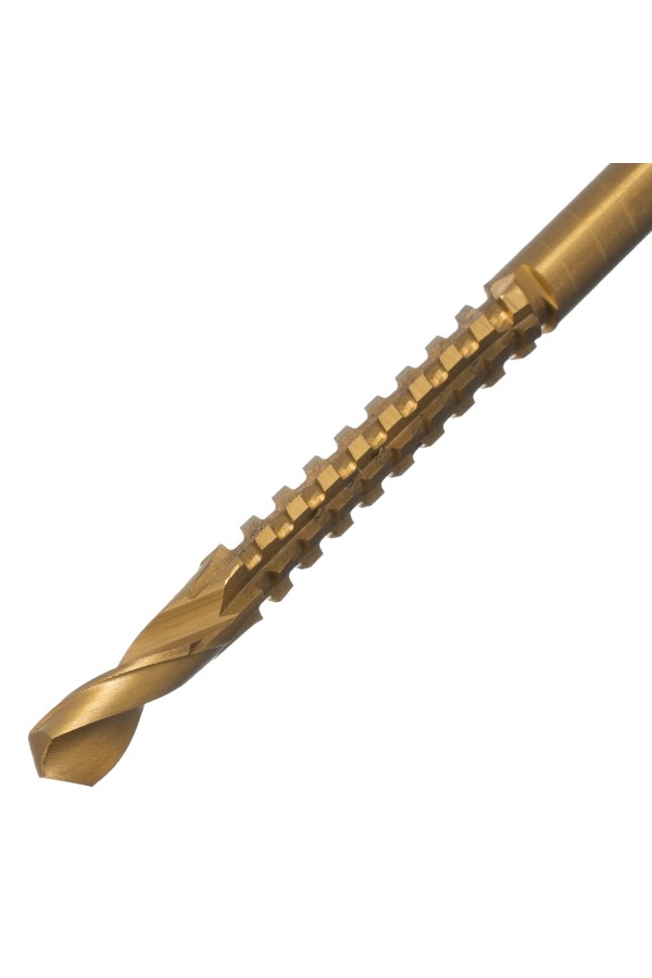 Сверло-фреза, 6 мм, универсальное, нитридтитановое покрытие, цилиндрический хвостовик Matrix