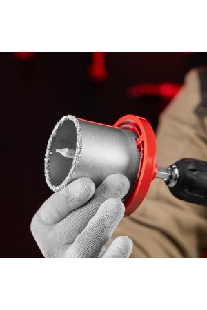 Набор коронок по керамической плитке, 33-53-67-73 мм, шестигранный хвостовик Matrix